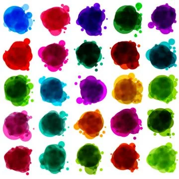 Bubbles for speech (Without a transparency). EPS 8 Stock Illustration