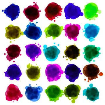 Bubbles for speech (Without a transparency). EPS 8 Stock Illustration