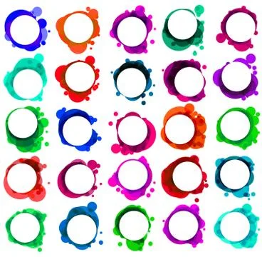 Bubbles for speech (Without a transparency). EPS 8 Stock Illustration