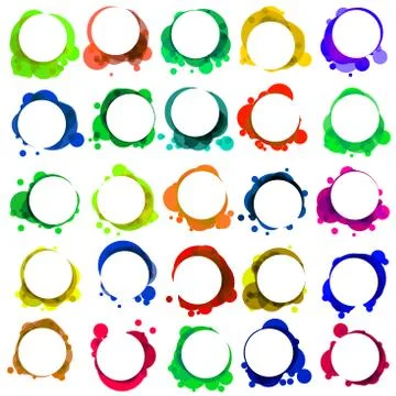 Bubbles for speech - Without a transparency. EPS 8 Stock Illustration