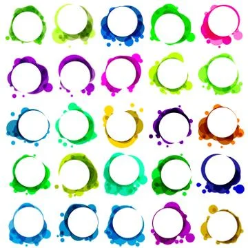 Bubbles for speech (Without a transparency). EPS 8 Stock Illustration