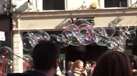 Bubbles Street 03 Video stock 48269888