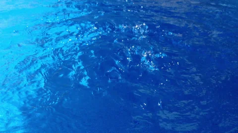 Bubbles on swimming pool surface - background Stock Footage 39062947