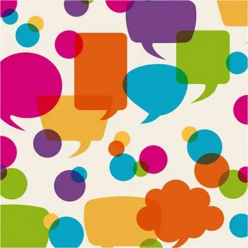 Bubbles talk design, vector illustration eps10 graphic Illustrazione stock