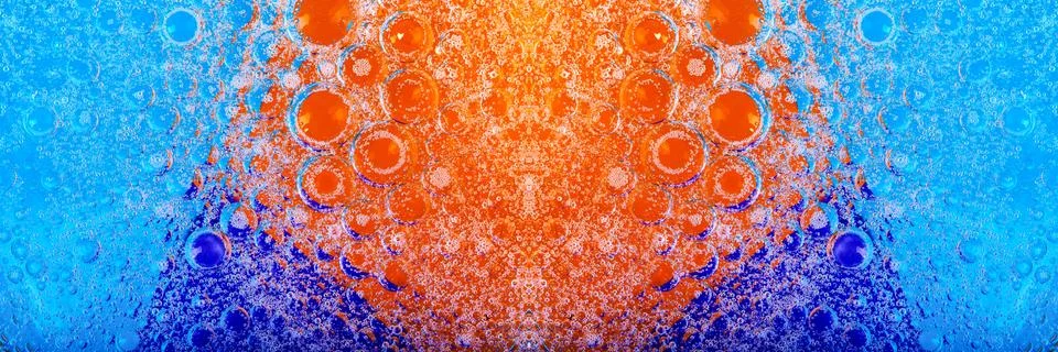 Bubbles texture panoramic Stock Photos