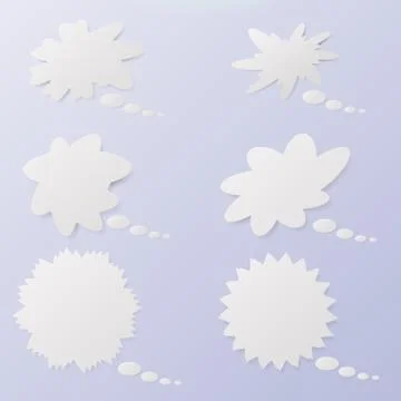 Bubbles thoughts Stock Illustration