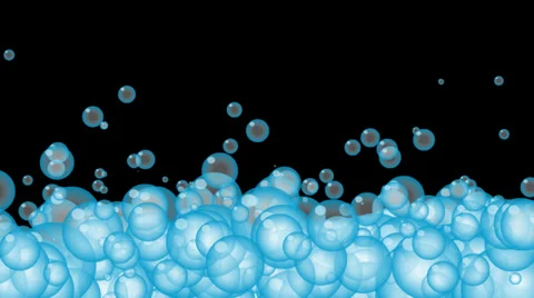 Bubbles Transition Stock Footage