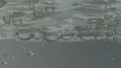 Bubbles Under the Surface of Water Stock Footage 75886987