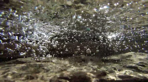 Bubbles under water Stock Footage 51444827