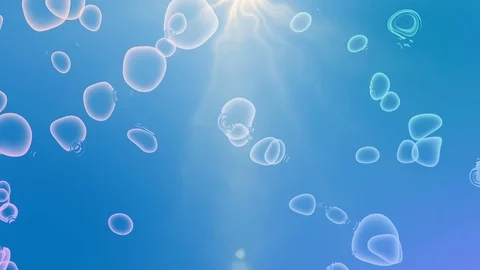 Bubbles under water Stock-Footage 89151598