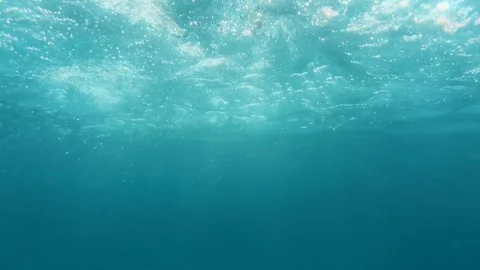 Bubbles under water Stock Footage 92662404