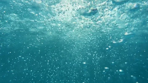 Bubbles under water Stock Footage 92662564