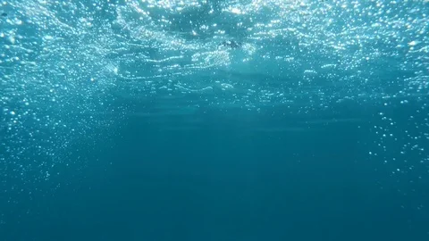 Bubbles under water Stock Footage 92662744