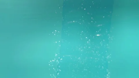 Bubbles under water Stock Footage 92845762