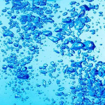 Bubbles under water Stock Photos