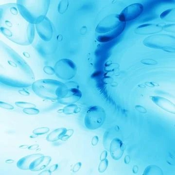 Bubbles under the water Stock Photos