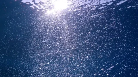 Bubbles undersea Video stock 72280244