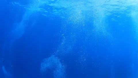 Bubbles underwater Stock Footage 70237410