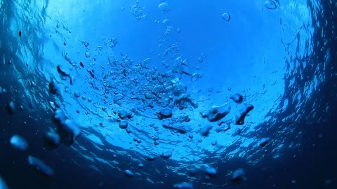 Bubbles underwater Stock Footage 122655964