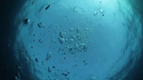 Bubbles underwater Stock Footage 124576370