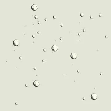 Bubbles underwater texture isolated on brown background. Vector fizzy air, ga Illustrazione stock