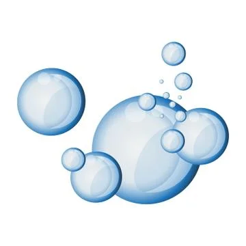 Bubbles underwater vector illustration Stock Illustration