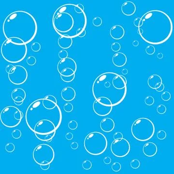Bubbles underwater vector illustration Illustrazione stock