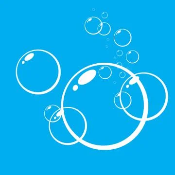 Bubbles underwater vector illustration Stock Illustration
