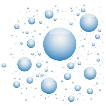 Bubbles underwater vector illustration Stock Illustration
