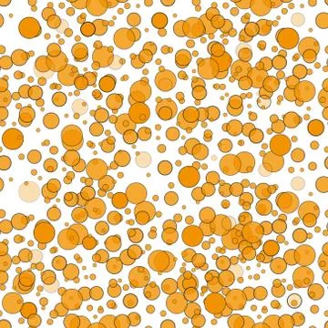 Bubbles vector seamless pattern. Yellow white color beer texture. 스톡 일러스트