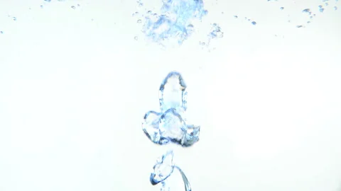 Bubbles in water 2  Stock Footage 134203992