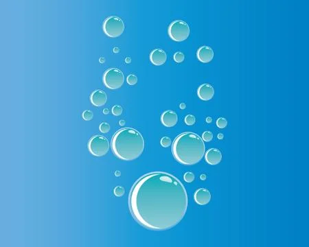 Bubbles water background vector icon illustration Stock Illustration