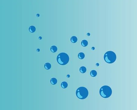 Bubbles water background vector icon 스톡 일러스트