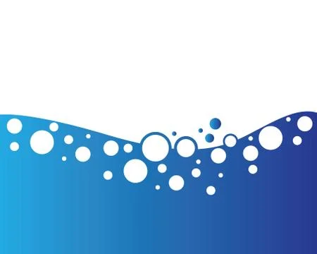 Bubbles water background vector icon illustration Stock Illustration