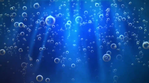 Bubbles in water Stock Footage 34349946