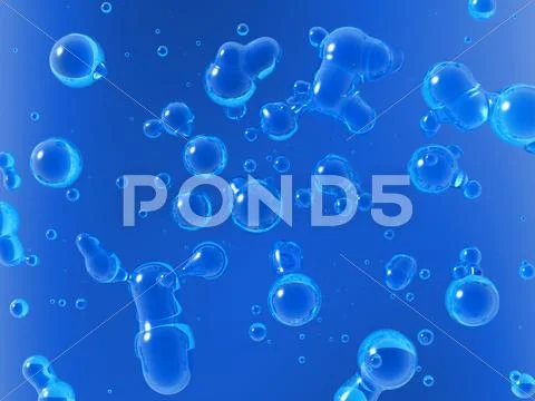 Bubbles in water Stock Illustration