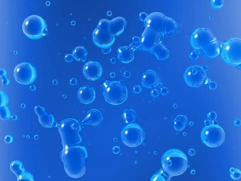 Bubbles in water Stock Illustration
