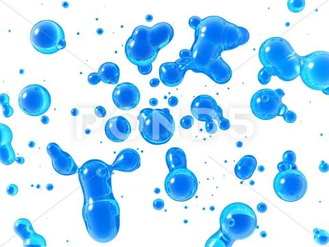 Bubbles in water Stock Illustration