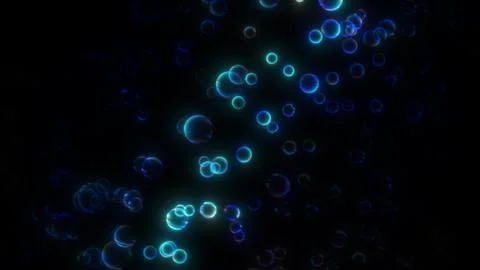 Bubbles of water particles. Underwater bubbles Stock Illustration