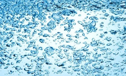 Bubbles in water Stock Photos