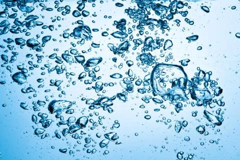 Bubbles in water Stock Photos