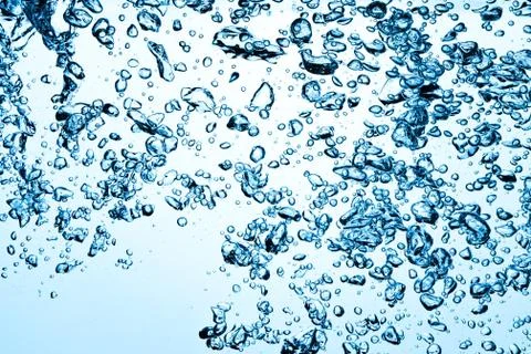 Bubbles in water Stock Photos