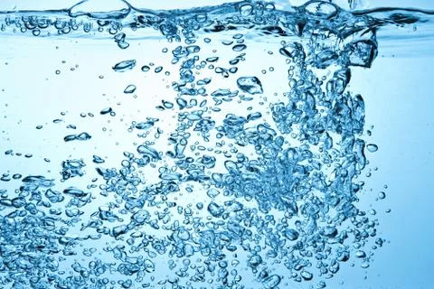 Bubbles in water Stock Photos