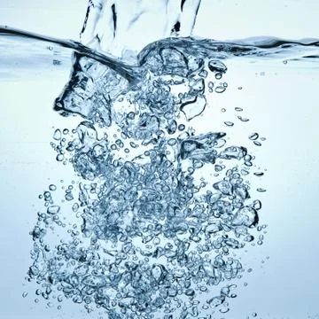 Bubbles in water Stock Photos