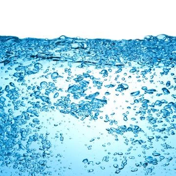 Bubbles in water Stock Photos