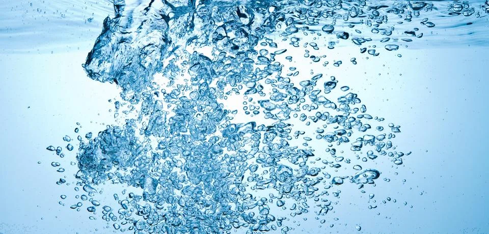 Bubbles in water Stock Photos