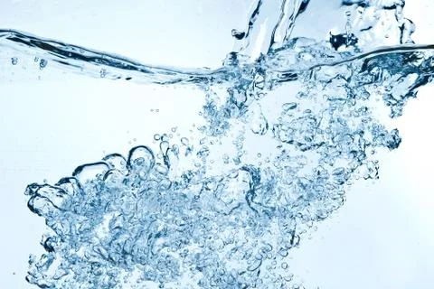 Bubbles in water Stock Photos