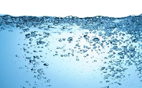 Bubbles in water Stock Photos