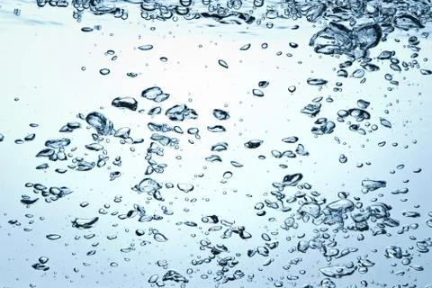 Bubbles in water Stock Photos