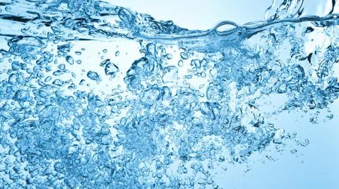 Bubbles in water Stock Photos